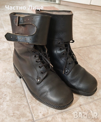 Български Военни Офицерски Строеви Соц Обувки Чепици 1970те г., снимка 2 - Антикварни и старинни предмети - 53840699