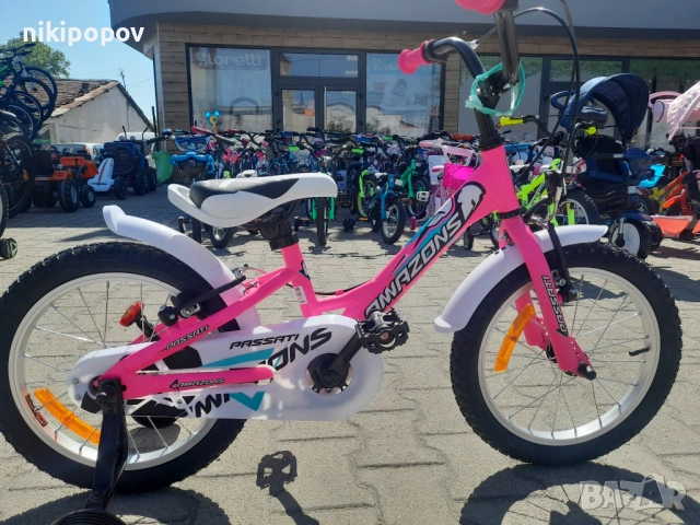 PASSATI Велосипед 16" AMAZONS розов, снимка 2 - Велосипеди - 53759484