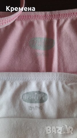 детски потничета за момиче, ръст 134/140см, 9 броя-16лв, снимка 17 - Детско бельо и бански  - 41657719