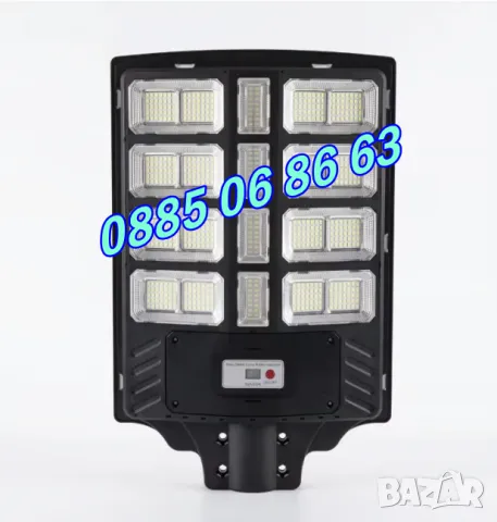 Улична соларна LED лампа 1000W, градинска соларна лампа с 20 секции, снимка 2 - Лед осветление - 50297111