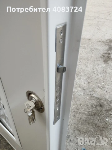 метална врата за къща със стъкло в цвят бяло, антрацит и орех, снимка 4 - Входни врати - 50729804