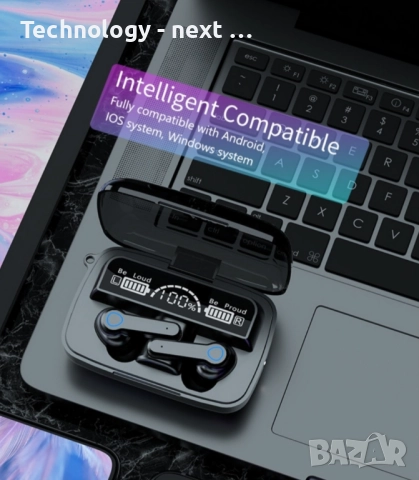 Слушалки M19 In Ear Батерия 2000 mAh Bluetooth 5.1 Автоматично сдвояване Touch Control True Wireless, снимка 4 - Bluetooth слушалки - 52633166