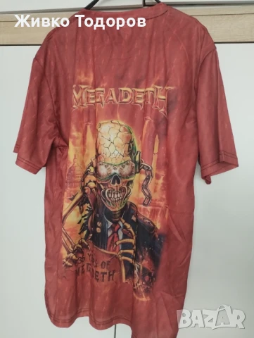 Тениски (Полиестер) с двустранна щампа - MEGADETH , GOAT PENTAGRAM, снимка 10 - Тениски - 50985680