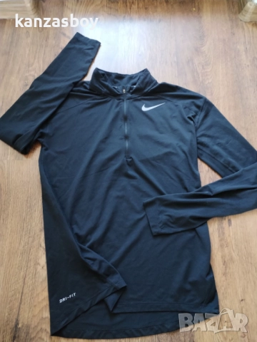 Nike Dry Element Half Zip Top - страхотна мъжка блуза КАТО НОВА С, снимка 7 - Блузи - 51666062