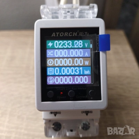 Двутарифен контролен електромер 63A, LCD дисплей, прекъсвач, снимка 7 - Друга електроника - 50071561