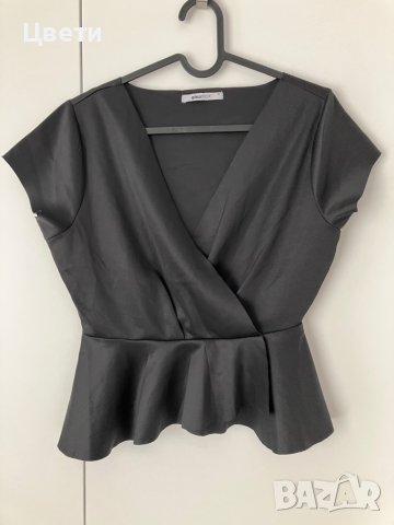 Черна блуза