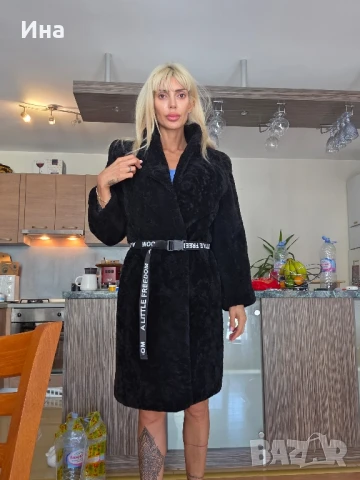 палто естествен косъм много топло, снимка 2 - Палта, манта - 51352658