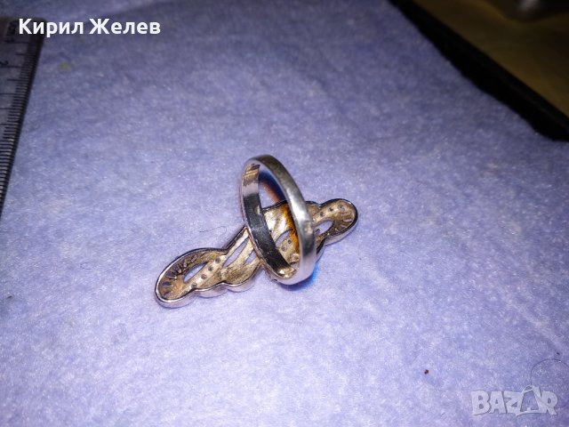 ЕЛЕГАНТЕН МОДЕН ПОЗЛАТЕН СРЕБЪРЕН ПРЪСТЕН СРЕБРО 925 с ФАСЕТИРАНИ ЦИРКОНИ ДИЗАЙНЕРСКО АРТ БИЖУ 34368, снимка 16 - Пръстени - 39507400