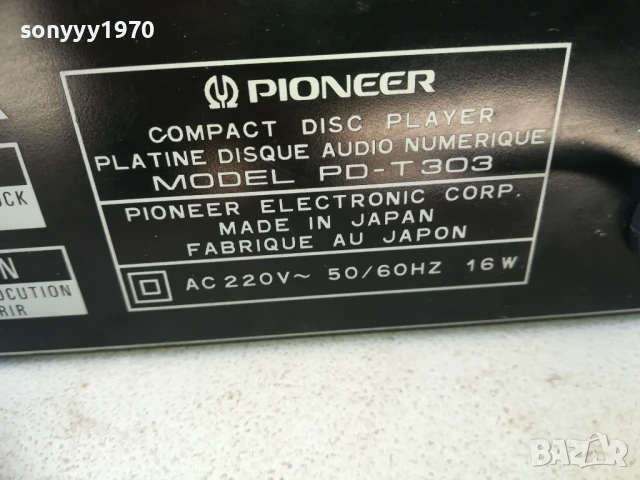 pioneer PD-T303 cd player-MADE IN JAPAN 2805251203, снимка 4 - CD дискове - 50455956