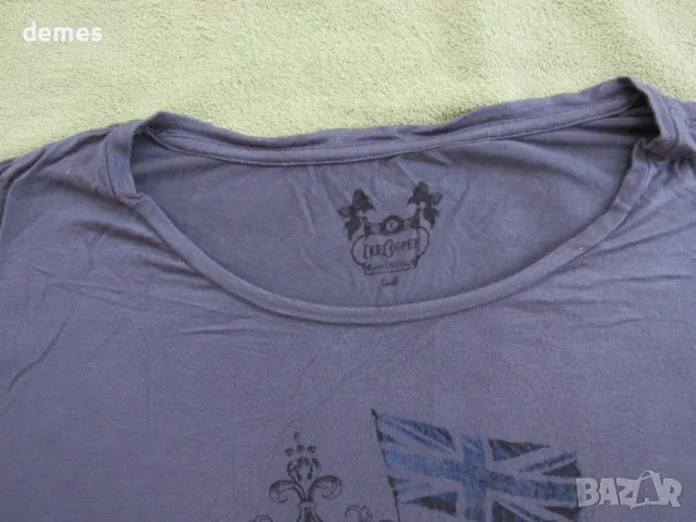 Нова дамска тениска Lee Cooper цвят графит размер М, снимка 5 - Тениски - 50058719