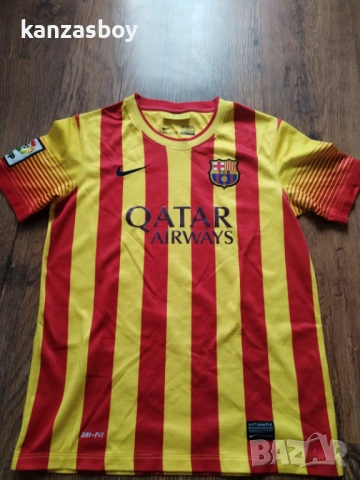 NIKE BARCELONA 2013-14 - юношеска футболна тениска 147-158см., снимка 5 - Детски тениски и потници - 51683405