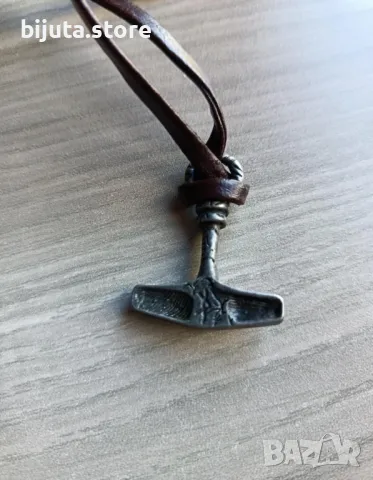 Чукът на Тор Масивен медальон Амулета на победителя, снимка 6 - Колиета, медальони, синджири - 49925775