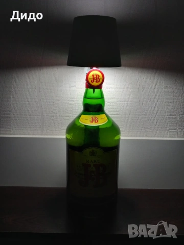 Сензорна LED лампа /черна/ за бутилка с акумулаторна батерия, снимка 4 - Лед осветление - 53777746