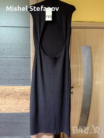 Черна рокля ZARA, снимка 2 - Рокли - 48551213