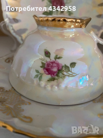 GKC Bavarian. 1900-1930 г. Порцеланов комплект от 4 части., снимка 4 - Антикварни и старинни предмети - 53811706