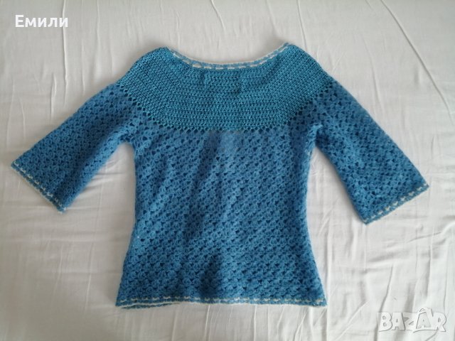 By Malene Birger оригинален дамски син пуловер style Laguna р-р XS, снимка 9 - Блузи с дълъг ръкав и пуловери - 41167899
