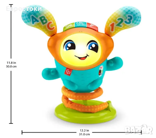 Интерактивна играчка Fisher Price Dance DJ, музикална образователна играчка с над 75 звукови активац, снимка 5 - Музикални играчки - 47308232