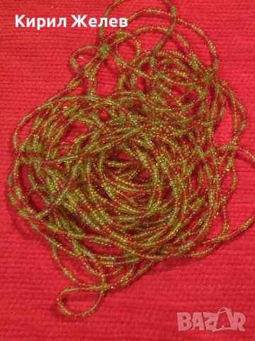 ХИЛЯДИ МЪНИСТА НАНИЗ НЕЖНО РЕТРО АРТ КОЛИЕ ОГЪРЛИЦА РЪЧНА ИЗРАБОТКА 19231, снимка 5 - Колиета, медальони, синджири - 31450821