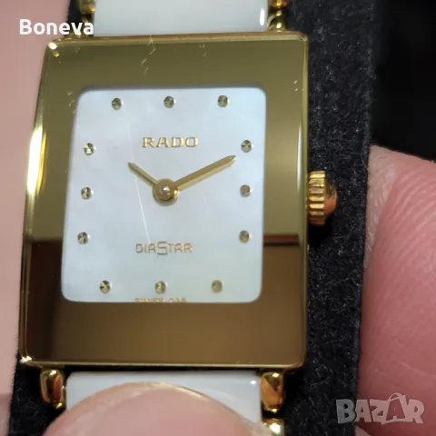 Rado DiaStar (Оригинал Бяла Керамика, Перлен Циферблат), снимка 3 - Дамски - 49049204