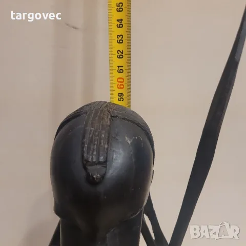 африканска фигура статуетка от абанос, снимка 2 - Статуетки - 47417889