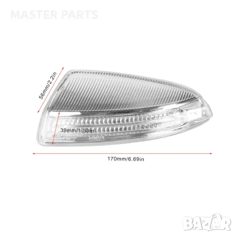 LED Мигачи за Огледала за Mercedes C W204 / GL X164 / ML W164 / Vito/Viano W639 - Plug & Play с Каче, снимка 2 - Части - 50423411