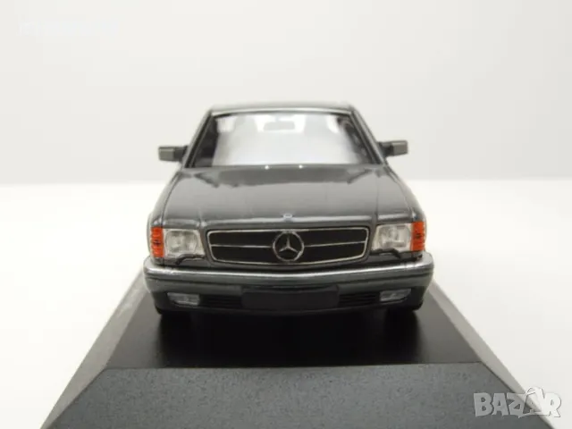 Mercedes-Benz 560 SEC W126 1986 - мащаб 1:43 на Maxichamps моделът е нов в PVC дисплей-кейс, снимка 5 - Колекции - 50011068
