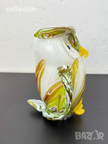 Стъклена сова / бухал Мурано стил. №7527, снимка 4 - Антикварни и старинни предмети - 52144199