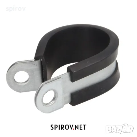 P‑скоба за кабели и маркучи метална с гумена подложка (6–70 mm), снимка 9 - Части - 55715841