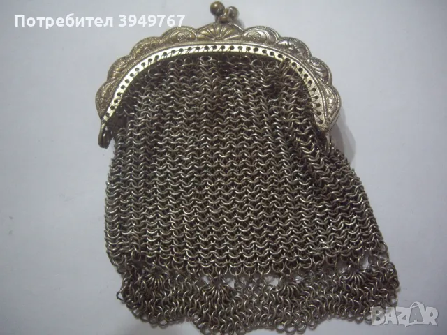 Старо дамско съчаново портмоне., снимка 3 - Други - 49444727