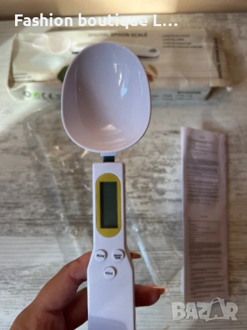 Нова електронна лъжица везна с дисплей + включена батерия в кутия и инструкции ❤️, снимка 2 - Аксесоари за кухня - 52402156