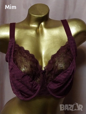 М&S 90G Сутиен за едра дама цвят бордо, снимка 2 - Бельо - 53253385
