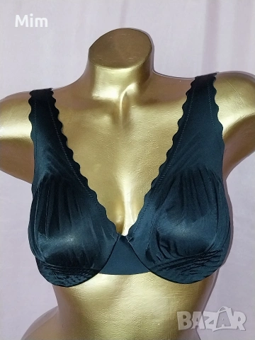 80 С Черен изчистен сутиен 