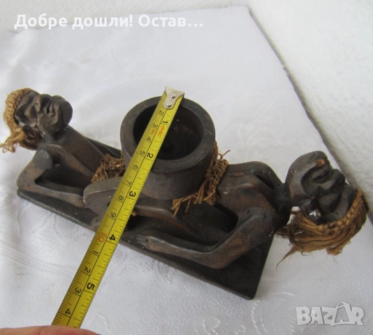 Пепелници - дървени: негри и стар дървен пепелник с лица, профили,, уникат пластика фигура с профили, снимка 15 - Статуетки - 32730620