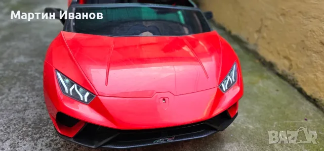 Продавам Акумулаторна Кола LAMBORGHINI HURACAN Червен 12V, снимка 4 - Електрически играчки - 55793181