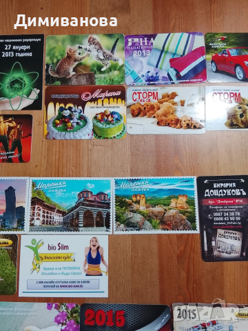 32 малки календарчета от 2013-2016 г., снимка 3 - Колекции - 51631733