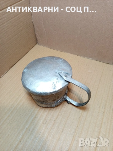 Соц Старо Малко Медно Бакърче Ямак Нотлениче 1.5лт. НОМЕР 703., снимка 4 - Антикварни и старинни предмети - 53500785
