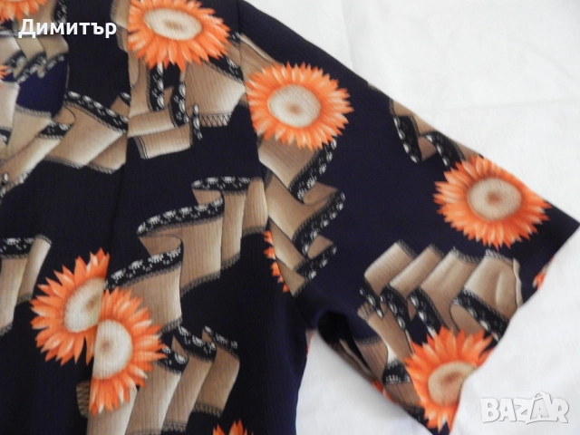 Копринена рокля ХЛ размер, снимка 4 - Рокли - 52040924