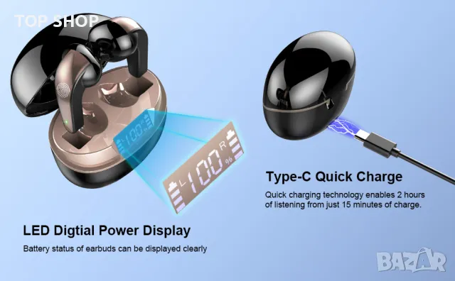 Безжични слушалки DOBOPO, Bluetooth 5.3 слушалки с LED цифров дисплей,40H Premium Sound, снимка 11 - Bluetooth слушалки - 48501622