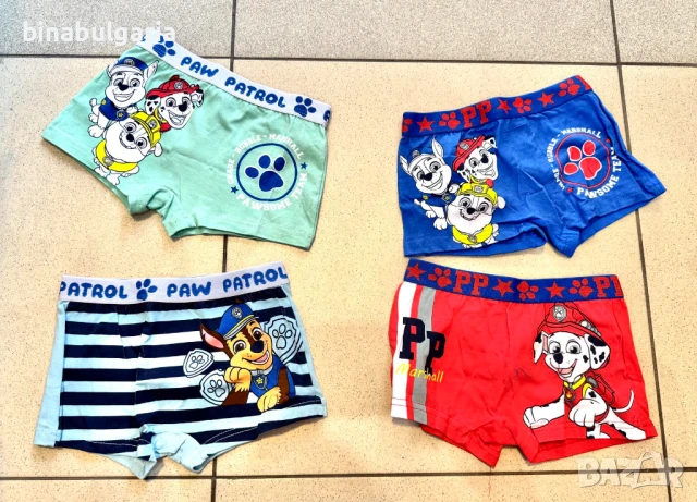 Ново ! Детски боксер модел " Paw Patrol / Пес Патрул " 