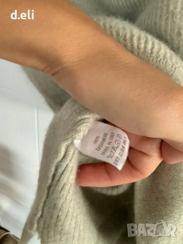 IRIS VON ARNIM Original Size M 100% Кашмир Страхотен поло пуловер, снимка 8 - Блузи с дълъг ръкав и пуловери - 51716811