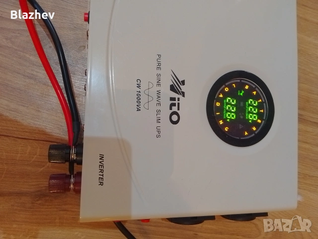 Инвертор за ток UPS чиста синусоида 1000VA, снимка 2 - UPS захранвания - 53424620