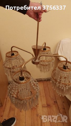 Кристален полилей - 2бр., снимка 5 - Полилеи - 41166079
