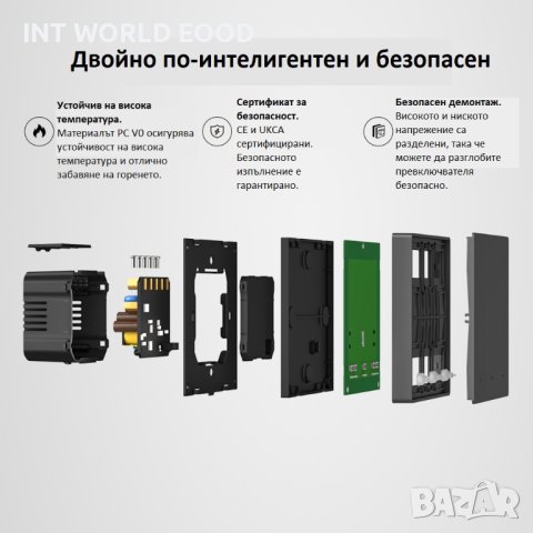 SONOFF SwitchMan M5-1C-86 Интелигентен Стенен Превключвател, снимка 7 - Друга електроника - 44472772