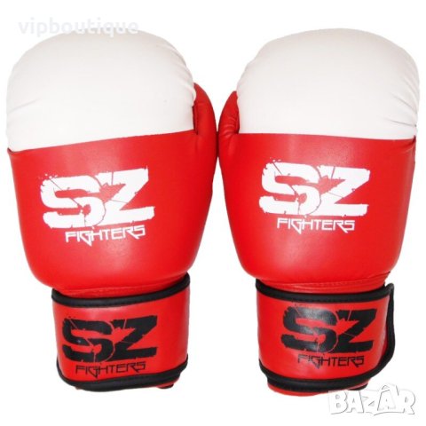 Боксови Ръкавици Gel X Lite Изк Кожа Червено с бяло, снимка 2 - Бокс - 41548005