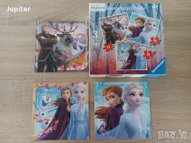 Детски пъзели Ravensburger 4+ 25, 36, 49 части Замръзналото кралство, снимка 4 - Игри и пъзели - 48194580