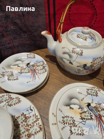 Японски порцеланов сервиз, снимка 4 - Сервизи - 53865670