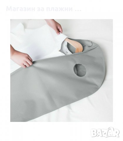 КАЛЪФ ЗА СЪХРАНЕНИЕ НА ДРЕХИ С ЦИП , СИВ ЦВЯТ - КОД 3066, снимка 3 - Други стоки за дома - 34137653