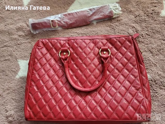 Нова дамска кожена чанта за лаптоп Oriflame 