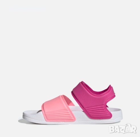 НАМАЛЕНИЕ!!! Детски сандали Adidas Adilette Sandals Pink/White H06445, снимка 2 - Детски сандали и чехли - 41543909