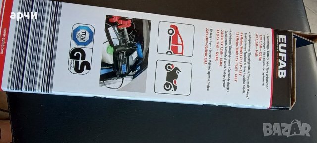 Eufab 16616 Автоматично зарядно устройство 6 V, 12 V 2 A 2 A, 4 A, снимка 3 - Аксесоари и консумативи - 41575404